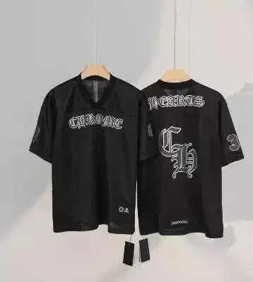 Chrome Hearts Jersey + Pants option Black Short Sleeve