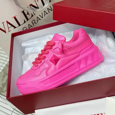 Valentino Trainers With Strap option rose red