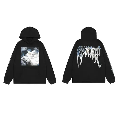 Revenge Hoodie option Black oil painting