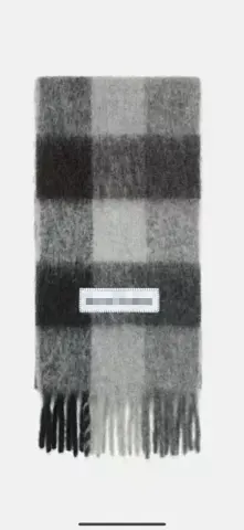 Acne Studios Scarf option New-Black Grey