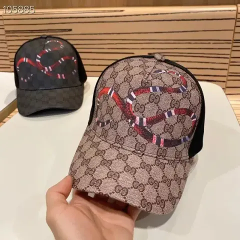 Gucci Caps option Khaki snake