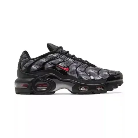 Nike TN All Black Shoes option BlackUniversityRed