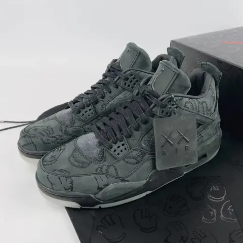 Jordan 4 SB Pine Green option Kaws black