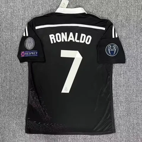 Real Madrid 16-17 T-Shirt option 1415 Season Away Black Dragons