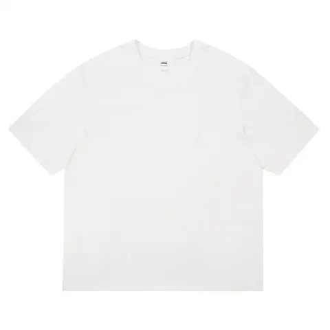Ami Paris Tees with Small Logo option white