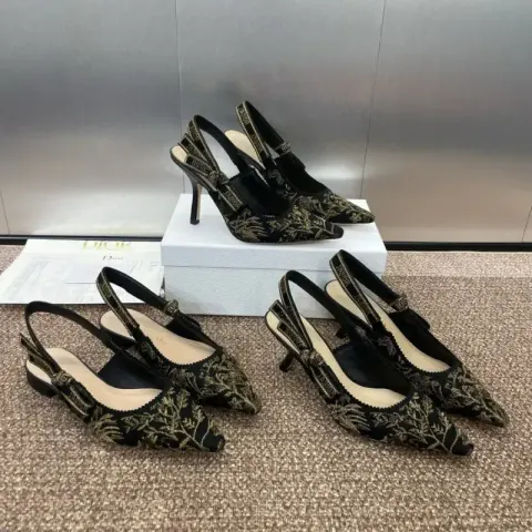 Dior J'Adior Slingback Pumps option Black with high 1.5CM