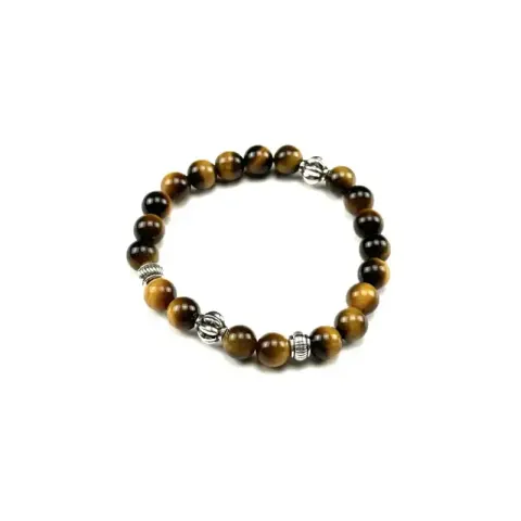 Chrome Hearts Beat Bracelet option Yellow Tiger Eye Stone