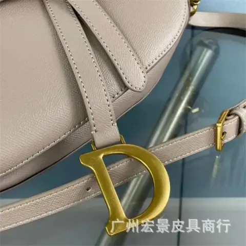 DIOR Saddle option Palmprint gray