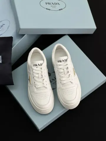 Prada Downtown Leather Shoes option white