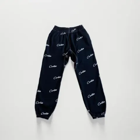 Corteiz Alcatraz Basic Black Pants option Black and White 2