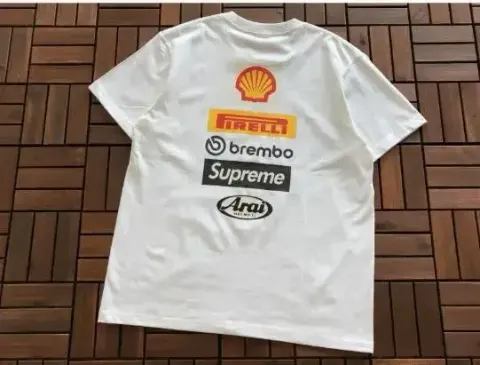 Supreme X Ducati T-Shirt option B380 Joint White