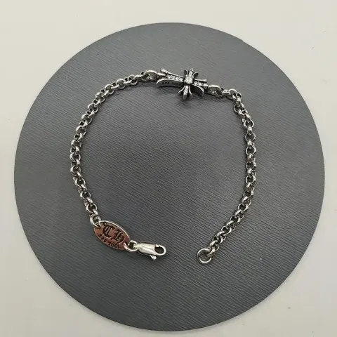 Chrome Hearts Thick Bracelet With Cross option S28