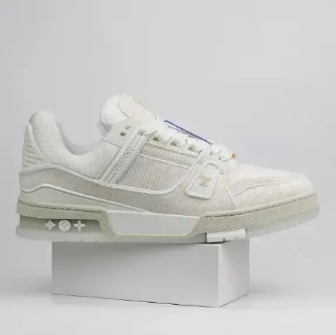 LV Trainers Monogram Black Denim Sneakers option 03