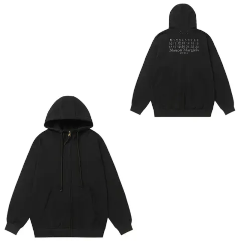 Maison Margiela Hoodies option 840 New Zipper Black