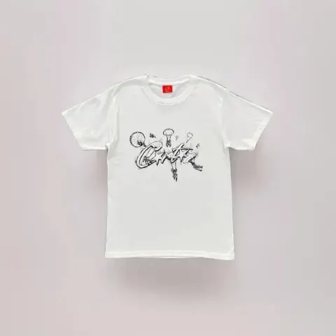 Corteiz Tee option Sky Diver White