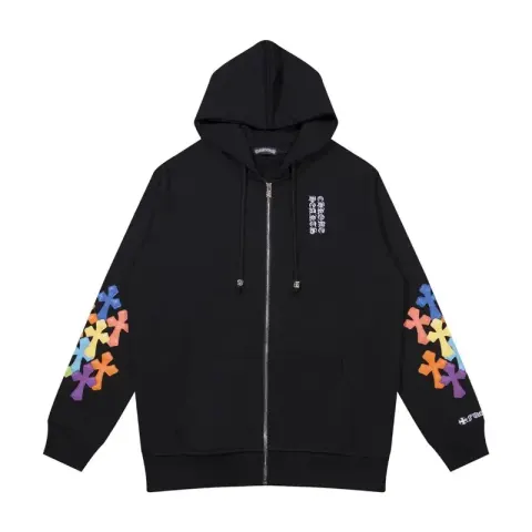 Chrome Hearts Zip Up Hoodies option Black 5014