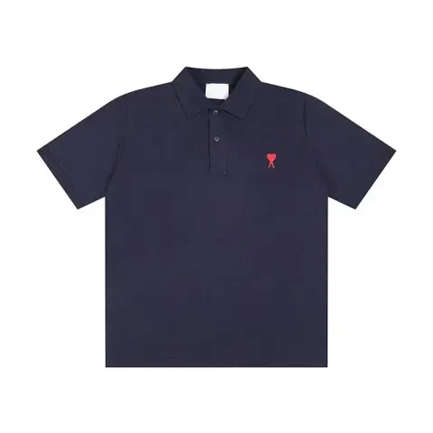 Ami Paris Polo option Navy Blue -118#