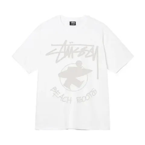 Stussy T-Shirt option White [Round Man 01]]