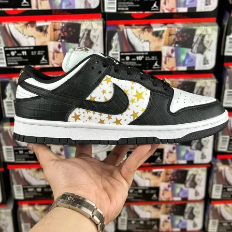 Chunky Dunky Shoes option Supreme x Dunk Platinum Black DH3228-102