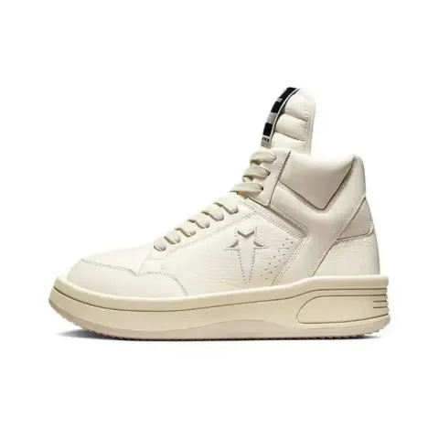 Rick Owens Vans Leather Sneakers option High cut white
