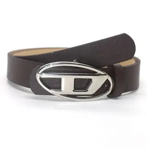Diesel White Belt option smooth brown