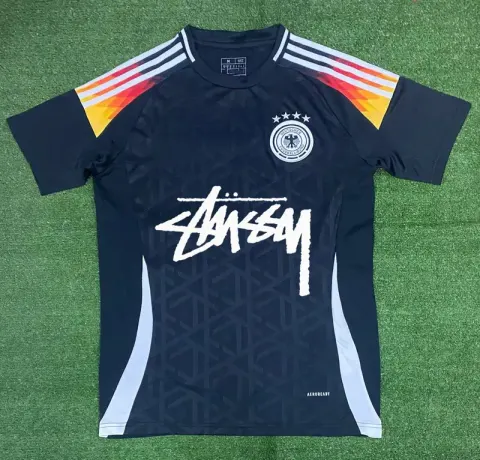 Stussy Jerseys option 2425 German Black with Letters