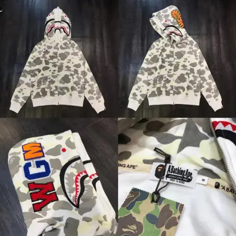 Bape Shark (Best Batch) option XX126 Double Hat Luminous White