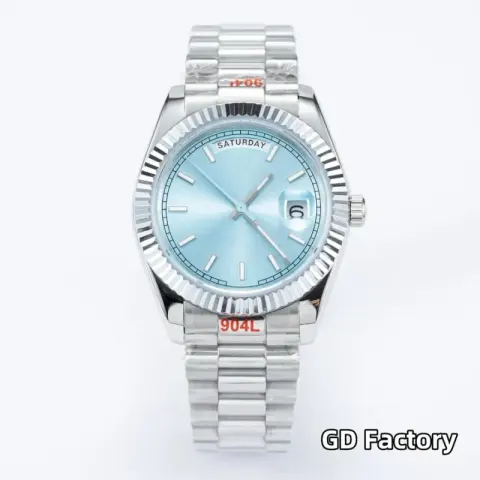 Rolex Datejust 41mm option [strip plate] silver shell  Tiffany plate  steel belt