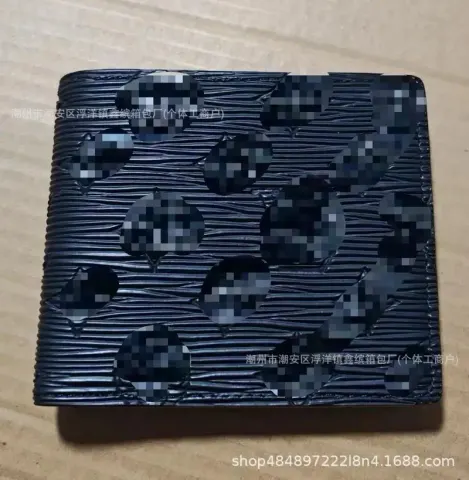 LV Wallet Flowers option Water ripple pressure large characters