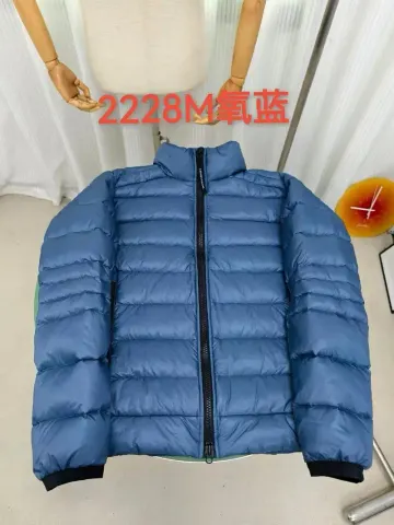 Canada Goose Crofton Hoodie option 2228 oxygen blue red label