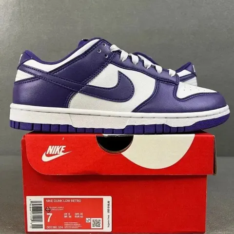 Nike Dunk Low Gray Fog option White Purple DD1391-104