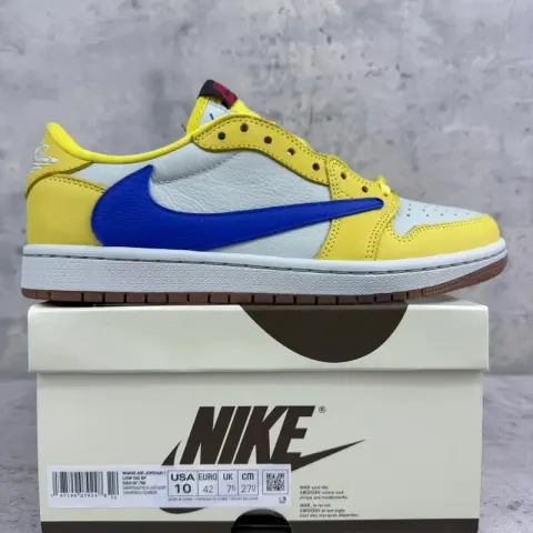Jordan 1 Low Phantom option Yellow and blue barb 8.0 DZ4137-700