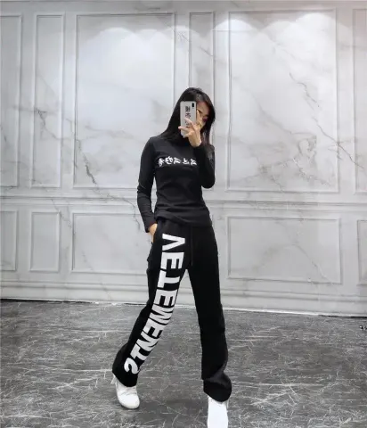 Vetements Pants option black single paragraph