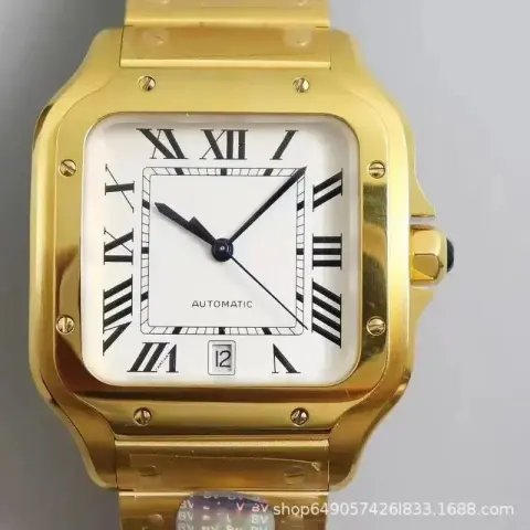 Cheap Cartier Santos 41mm option Yellow and white noodles