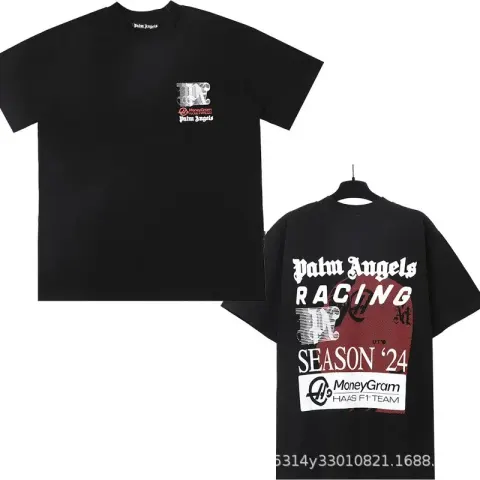 Palm Angels Monogram NY Spray Tee option 2285 black