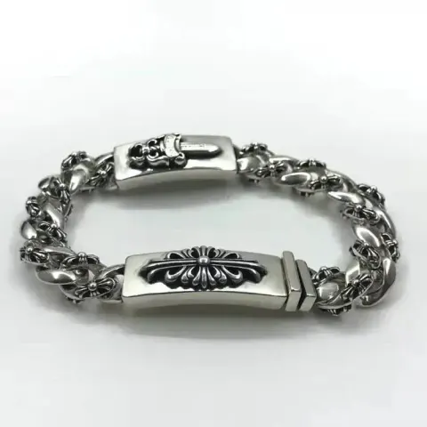 Chrome Hearts Thick Bracelet With Cross option S2