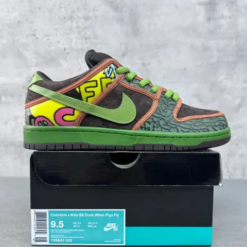 Dunk SB Pigeon Shoes option Brown Green Sunflower 789841-332