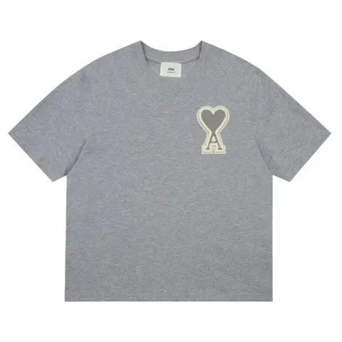 Ami Paris T-Shirts With Big Logo option grey
