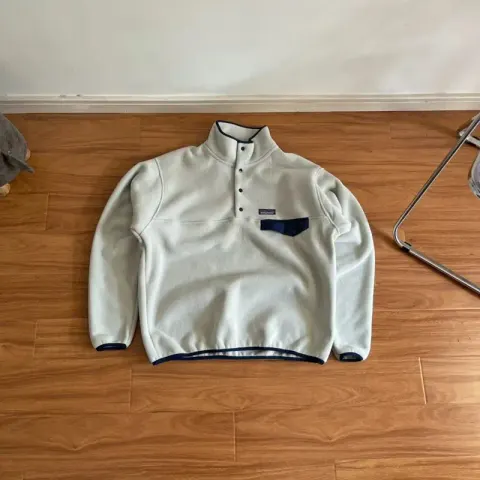 Patagonia Jacket option rice white blue pocket