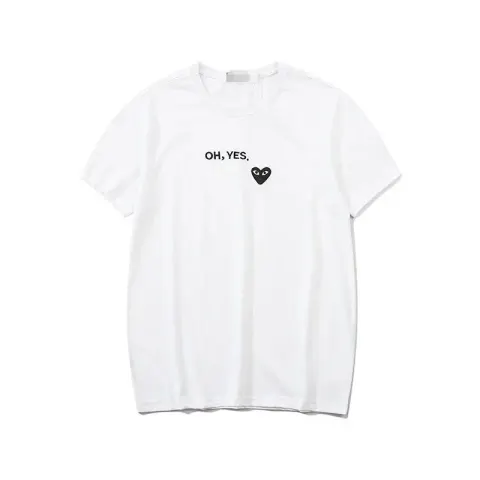 CDG Double Heart Tee option 2187 White