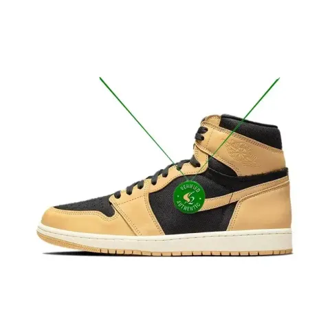 Off-White AJ1 University Blue option wheat yellow