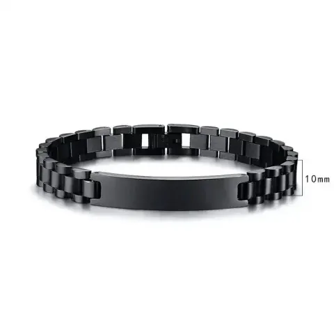 Lacoste Bracelet option Black-width 10mm [21CM]]