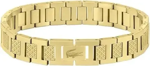 Lacoste Bracelet option Gold with picture logo [as shown without