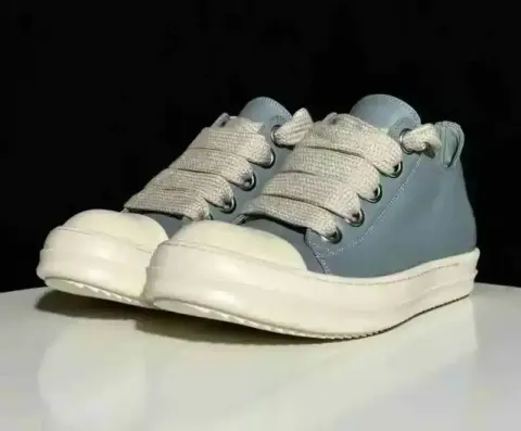 Rick Owens Low Blue Jumbo Lace Shoes option 3