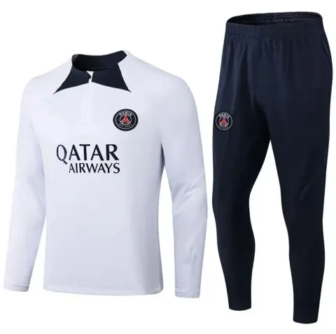 Football PSG Tracksuit option 2223 Paris White
