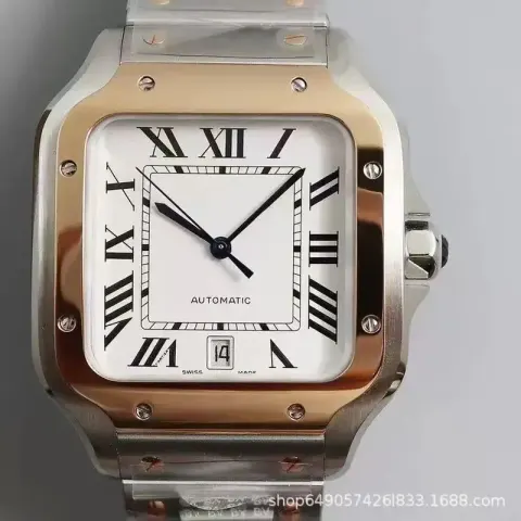 Cheap Cartier Santos 41mm option Mee White Noodles