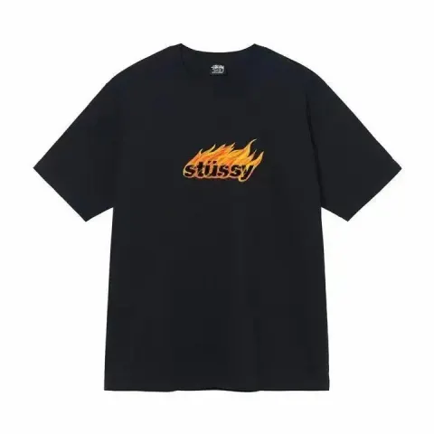 Stussy Tee option Black [Flame]]