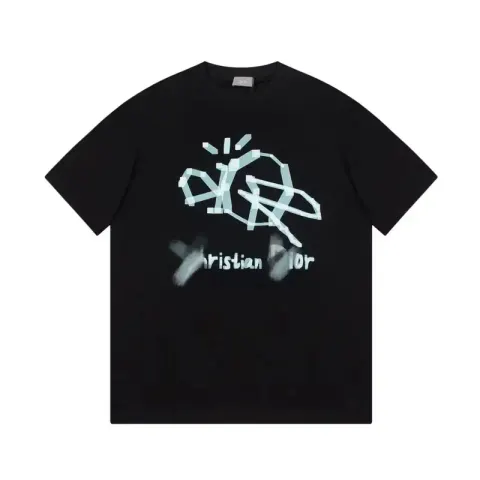 Christian Dior Atelier T-Shirt option Black Light Blue White