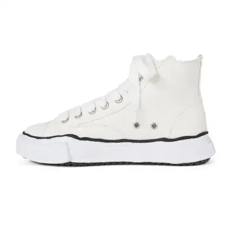 Mihara Trainers option Canvas white high top