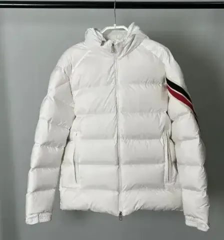Moncler Solayan Hooded Short Down Jacket option White.